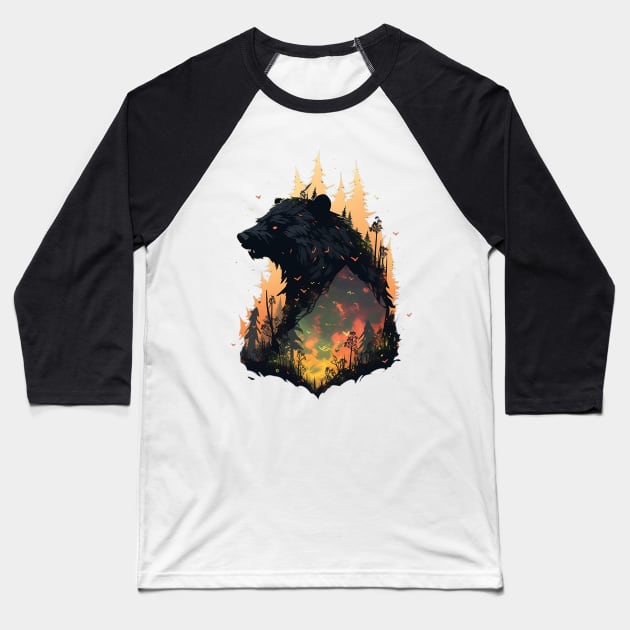 bear Baseball T-Shirt by skatermoment